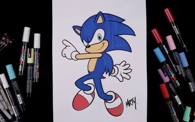 How To Draw Sonic the Hedgehog  (Step by Step)