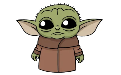 How To Draw Baby Yoda | The Mandalorian