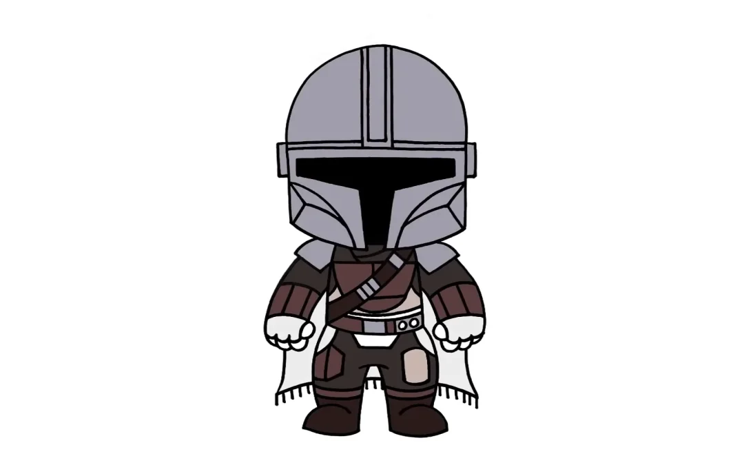 How To Draw The Mandalorian | Cartooning Club Tutorial